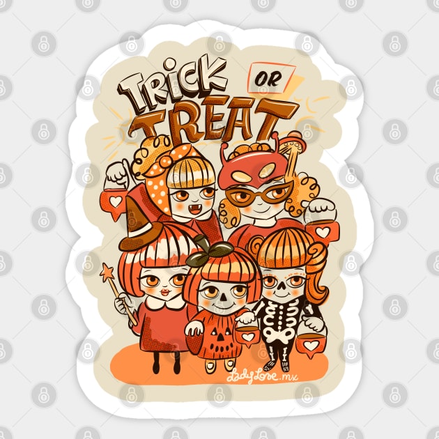 Halloween bff vintage Sticker by LADYLOVE